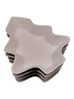 Crate & Barrel Porcelain Dishes Tree Set of 4